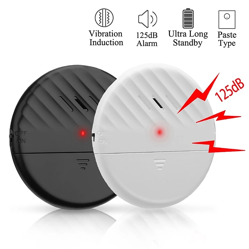 Inductive Door And Window Wireless Vibration Alarm 125dB Glass Breakage Anti-theft Sensor Home Security Protection Alarm 2025 - $19.99 –P7
