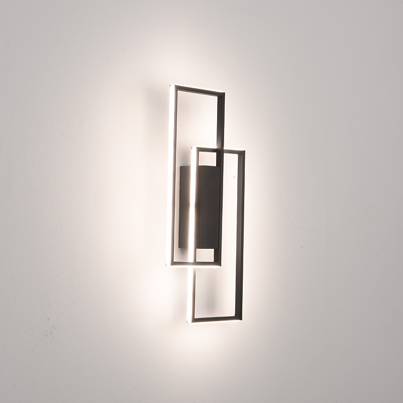 2025年 lightinthebox LED ウォールライト屋内黒長方形ダブルライト壁掛けライト現代の LED 金属壁照明寝室のダイニングルームのベッドサイドランプリビングルーム  コレクション – $190.89 –P14