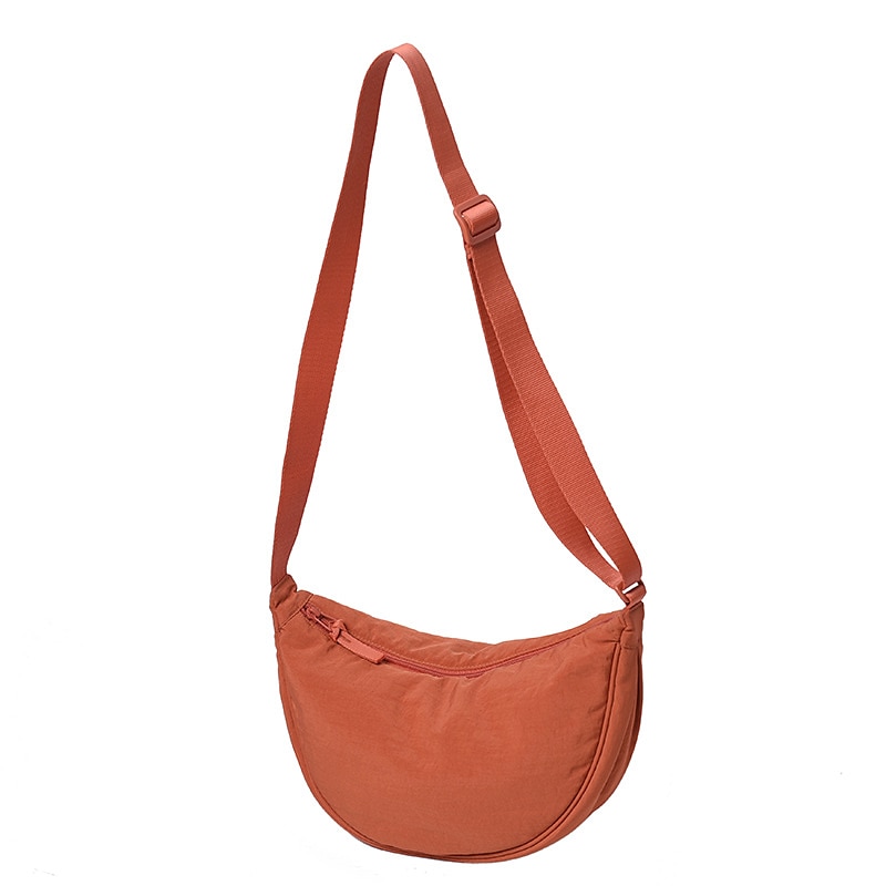 Women's Crossbody Bag Shoulder Bag Hobo Bag Nylon Daily Holiday Zipper Large Capacity Lightweight Durable Solid Color claret Lake blue Lemon Yellow 2025 - $18.99 –P14