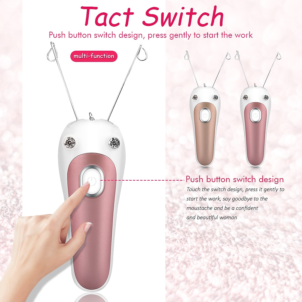Электрический аппарат для удаления волос на лице для женщин мини-эпилятор для удаления волос на теле и ногах подарок на День Святого Валентина 2026 - $31.99 –P5