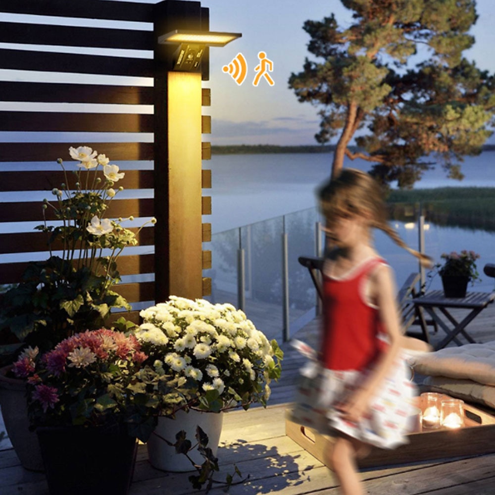 wandlampen op zonne-energie buiten ip65 waterdicht met afstandsbediening bewegingssensor straatlantaarn voor binnenplaats garage tuin gang 2025 - $25.99 –P10