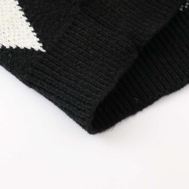 Herren Pullunder Strickjacke Gerippt Stricken Taste Strick Geometrisch V Ausschnitt Moderne zeitgenössische Freizeitskleidung Ausgehen Bekleidung Ärmellos Herbst Winter Schwarz Blau M L XL 2025 - $28.99 –P10