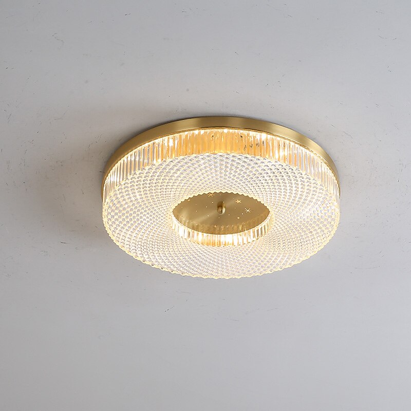 Luz de techo led regulable 40cm 50cm diseño circular luces de techo cobre estilo formal básico led moderno 110-240v 2026 - $311.99 –P6