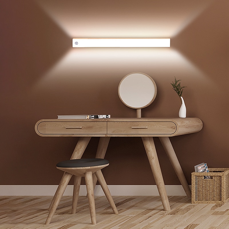 lumină de noapte led pir senzor de mișcare usb reîncărcabil 10/20/30/50cm dulap dulap bucătărie coridor lumini scară lampă de noapte fără fir 2025 - $5.49 –P11