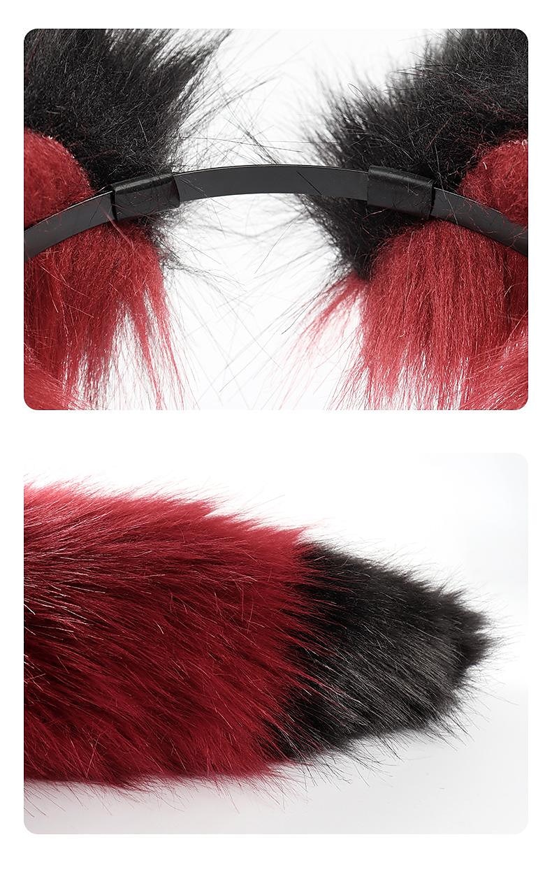 pince à queue de renard oreilles de chat pattes de loup gants costume de cosplay carnaval fantaisie accessoires de costume de fête de 2025 ? $37.99 –P8