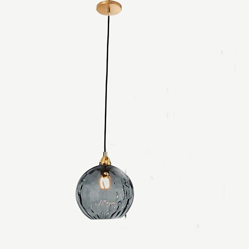 led pendentif lumières îlot de cuisine verre soufflé à la main éclairage marbre bleu moderne ferme foyer entrée luminaires plafond suspendu globe sur table de 2025 ? $151.99 –P11