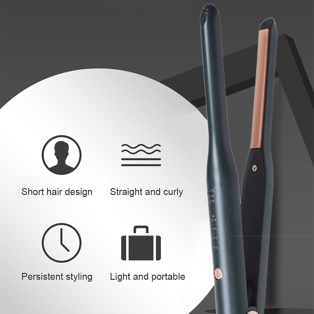 kleine stijltang voor randen potlood stijltang voor kort haar ＆ lang haar 3/10 inch kleine stijltang met instelbare temperatuurinstellingen＆ dubbele spanning met hittebestendige handschoenen 2025 - $39.99 –P10
