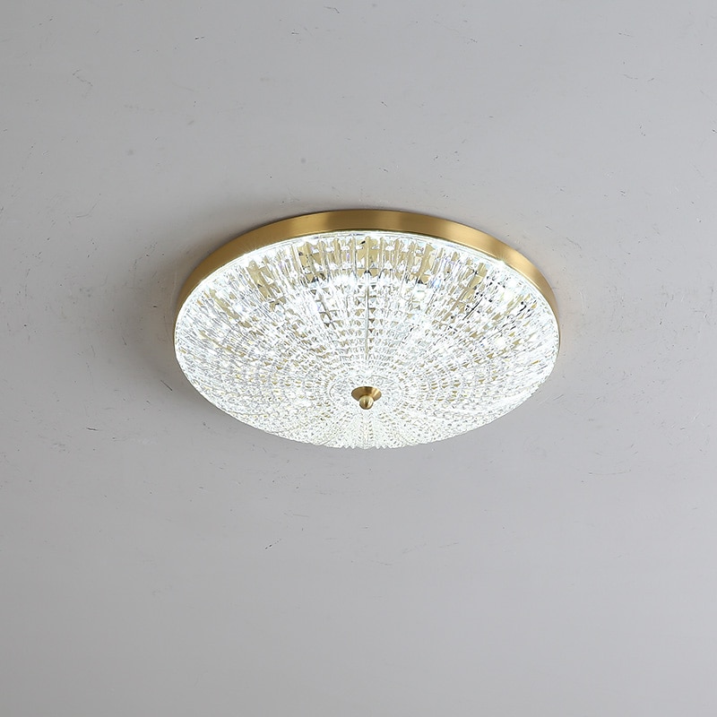 Luz de techo led regulable 38cm diseño circular luces de techo de cobre para sala de estar 110-240v 2026 - $298.69 –P5