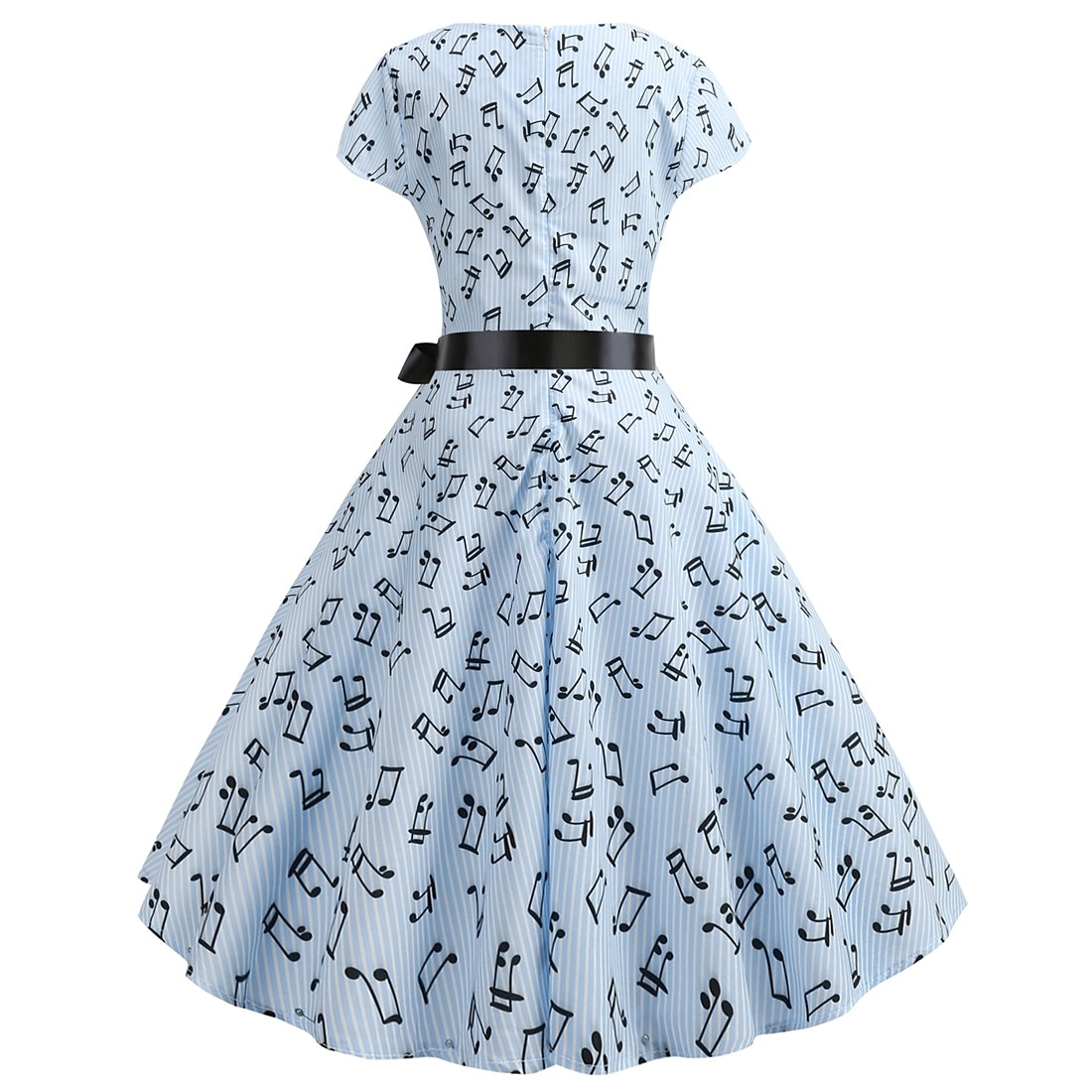 Retro Vintage 1950er Urlaubskleid Flapper Kleid Swing-Kleid Musiknoten Damen Maskerade Alltagstauglich Junggesellinnenabschiedsparty Erwachsene Kleid Abschlussballkleider 2025 - $27.99 –P14