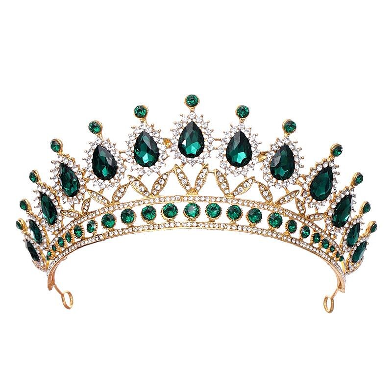 krystall dronning kroner og tiaraer med kam pannebånd for kvinner og jenter prinsesse kroner hår tilbehør til bryllup bursdag halloween kostyme cosplay 2025 - $19.99 –P2