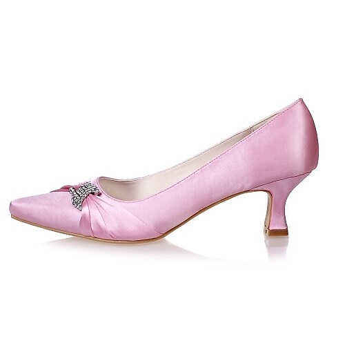 Women's Mother of the Bride Dress Pumps, Pointed Toe Low Kitten Heel Shoes with Sparkly Accent – Wedding Ceremony, Reception & Formal Events, Multiple Colors Available 2026 - HK $569.56 –P3