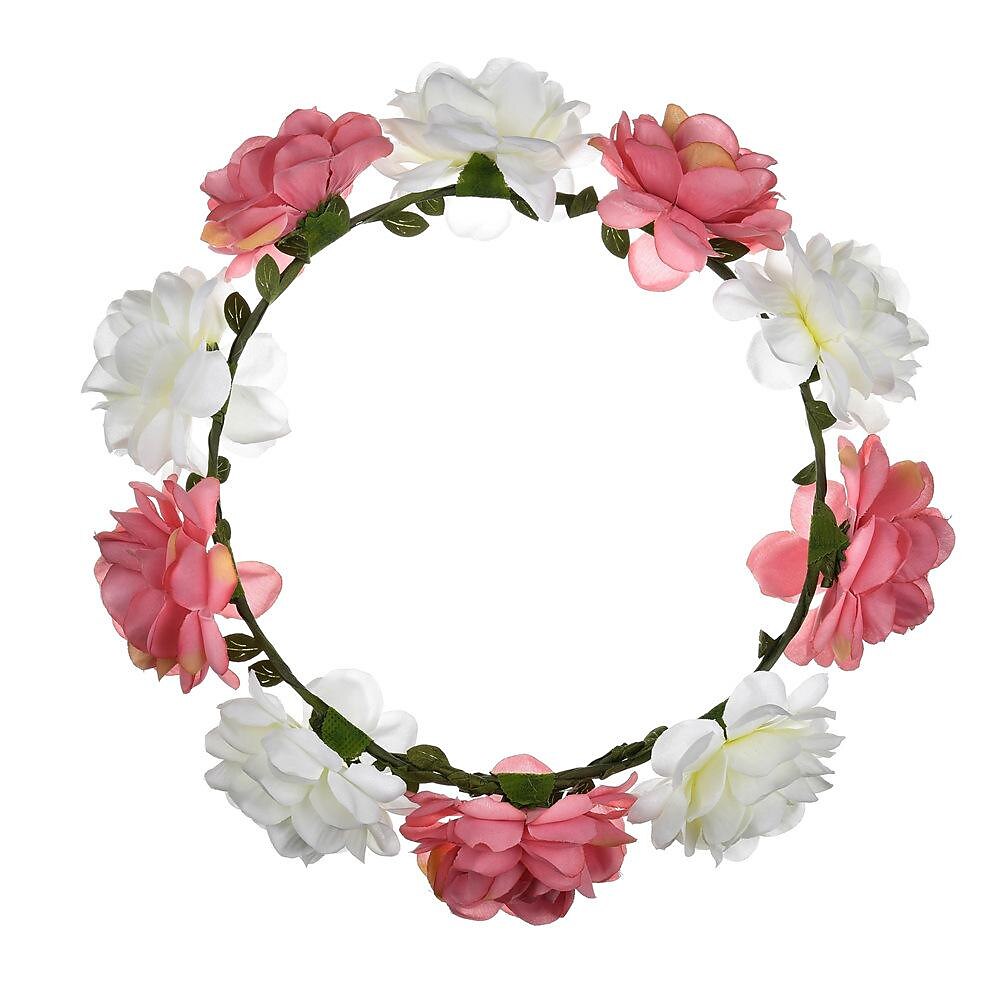 fascia del fiore rosa corona floreale di boho cerchio dei capelli della ghirlanda copricapo della boemia copricapo donne del copricapo corona delle ragazze fasce per capelli a foglia decorazione del del 2025 a $17.99 –P7