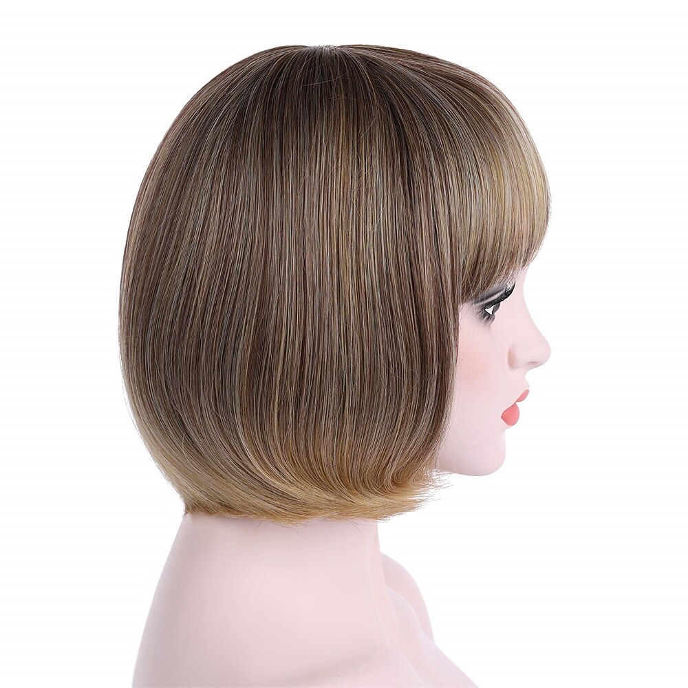 10 parrucche corte e lisce per cosplay flapper, parrucche per Halloween, parrucche per il giorno di San Patrizio del 2025 a $22.99 –P6