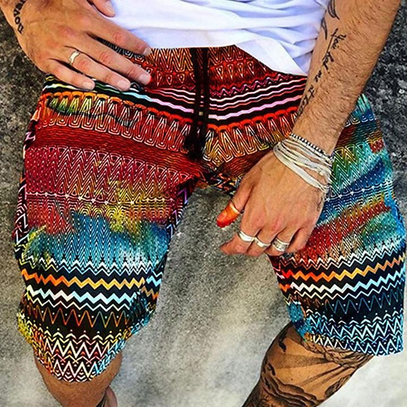 Homens Calção Shorts de verão Shorts de praia Shorts casuais Com Cordão Cintura elástica Gráfico Conforto Respirável Comprimento do joelho Ao ar livre Feriado Para Noite Roupa de rua Havaiana 1 2 de 2025 por $18.99 –P9