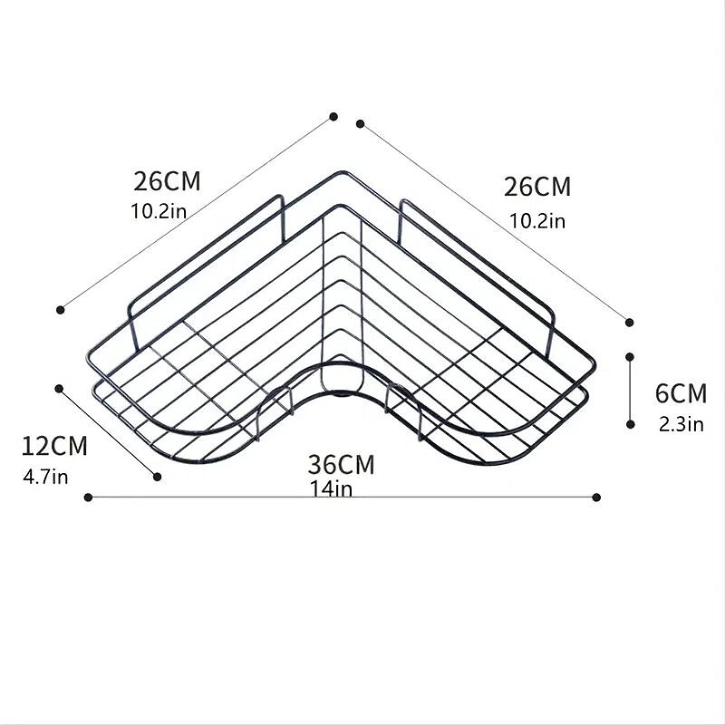 Mensola Per Doccia, Mensola Per Il Bagno, Cucina, Senza Punzonatura, Triangolo, Scaffale Per Il Bagno, Accessori Per Il Bagno del 2025 a $6.99 –P1
