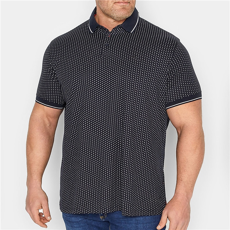Men's Plus Size Polo Shirt Big and Tall Graphic Prints Turndown Print Short Sleeve Spring & Summer Sports Fashion Streetwear Designer Outdoor Street Tops 2026 - $20.99 –P1