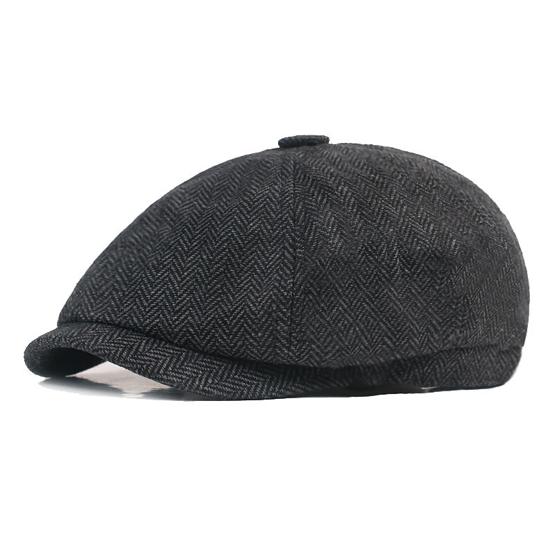 Hombre Sombrero de la boina Sombrero de vendedor de periódicos Color Caquí Gris Ligero Algodón y lino Ropa de calle Elegante Moda de los años 20 Exterior Diario Noche Estampados Filtro Solar 2025 - $12.49 –P6