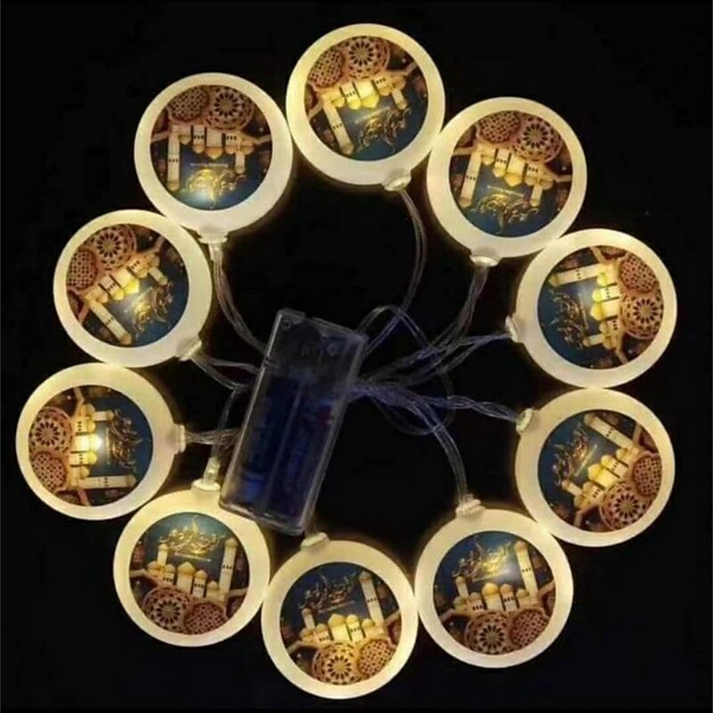 ramadan dekorasjoner lys eid mubarak led string lys 3m 20led måne stjerne slott ramadan dekorasjon til hjemmet hajj ramadan kareem eid al adha eid lanterne gave 2025 - $9.49 –P5