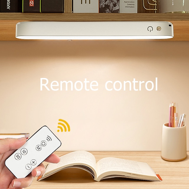 Sensor Lamp for Indoor with Remote Control USB Rechargeable Lamp Three-Gear Dimming Dormitory Light Study Reading Light Office Computer Cabinet Bedroom Bedside Lamp 2025 - $16.99 –P9