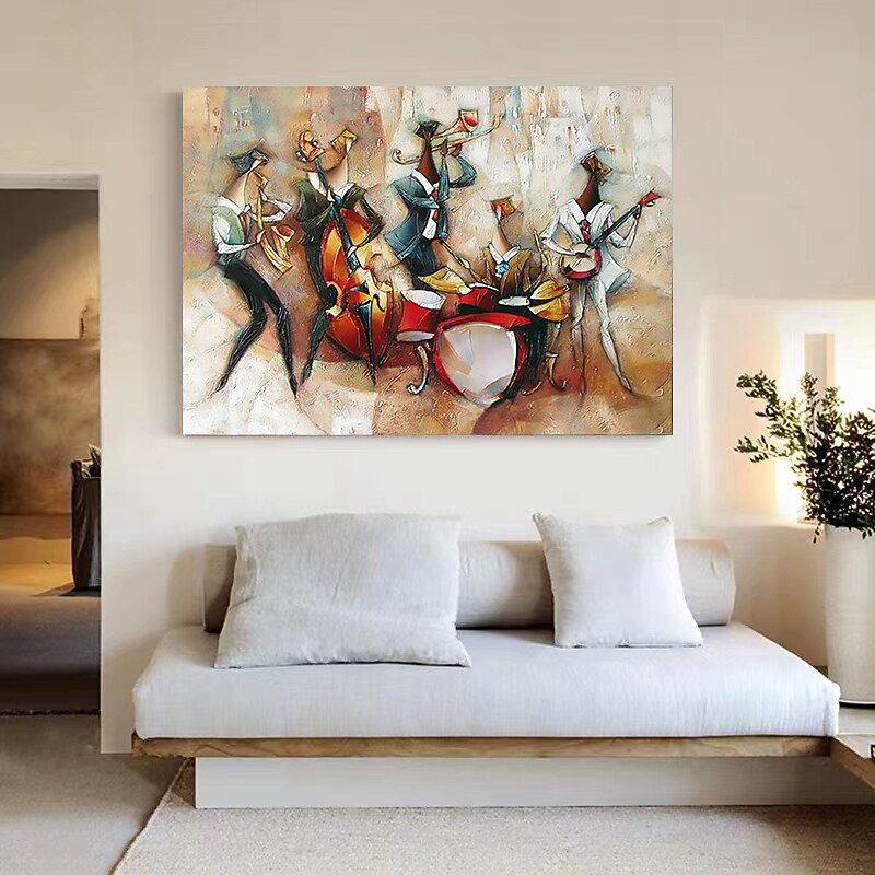 olieverfschilderij handgemaakt groot formaat schilderij handgeschilderde kunst aan de muur abstracte mensen canvas schilderij woondecoratie decor geen frame schilderij alleen 2026 - $109.99 –P9