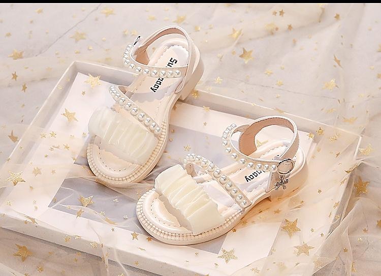 Cream on sale girls sandals