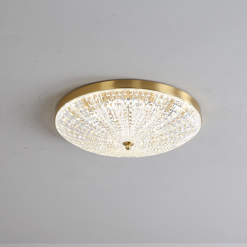 Luz de techo led regulable 38cm diseño circular luces de techo de cobre para sala de estar 110-240v 2026 - $298.69 –P3