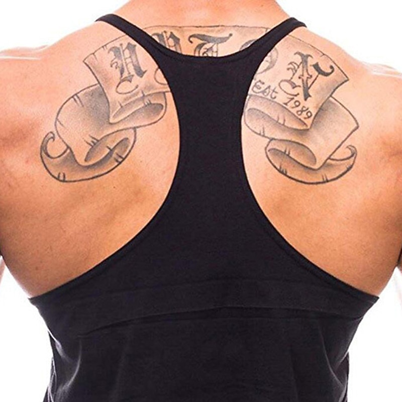 Mannen's Gym Workout Tanktop met 'No Pain No Gain Gym Warriors' Grafische Print 2025 - $14.99 –P7