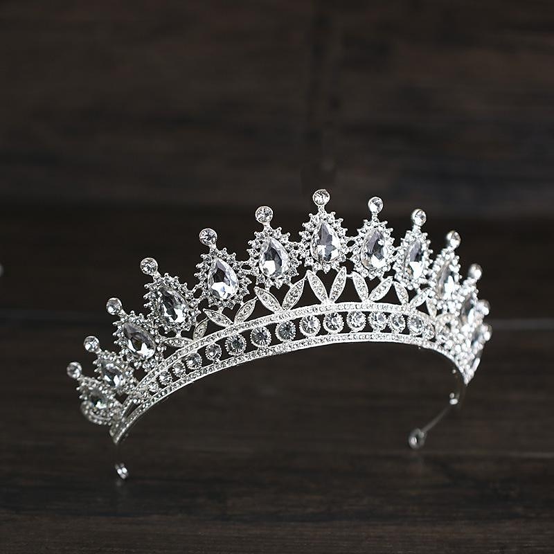 krystall dronning kroner og tiaraer med kam pannebånd for kvinner og jenter prinsesse kroner hår tilbehør til bryllup bursdag halloween kostyme cosplay 2025 - $19.99 –P10