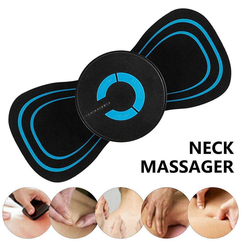 Portable Mini Rechargeable Neck Massager, Cervical Massage Stimulator  Stickers Physiotherapy Instrument Muscle Relief Pain