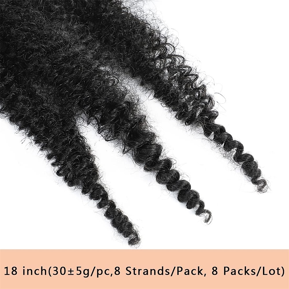 8 Packs Pre-Separated Springy Afro Twist Hair Suitable for Damaged Soft Locs Synthetic Marley Twist Braiding Hair 2025 - $54.99 –P4