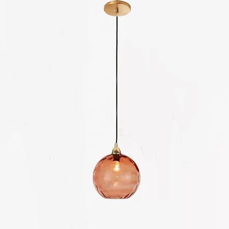 led pendentif lumières îlot de cuisine verre soufflé à la main éclairage marbre bleu moderne ferme foyer entrée luminaires plafond suspendu globe sur table de 2025 ? $151.99 –P13