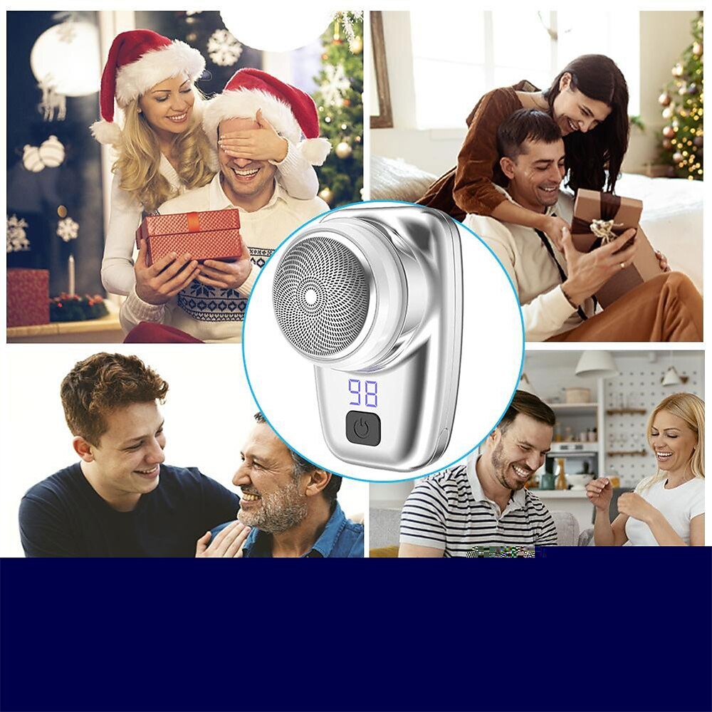 mini elektrisch scheerapparaat draagbaar elektrisch scheerapparaat voor heren wasbare baardtrimmer usb oplaadbaar scheermes voor heren gezicht scheren van het hele lichaam 2025 - $20.99 -P11