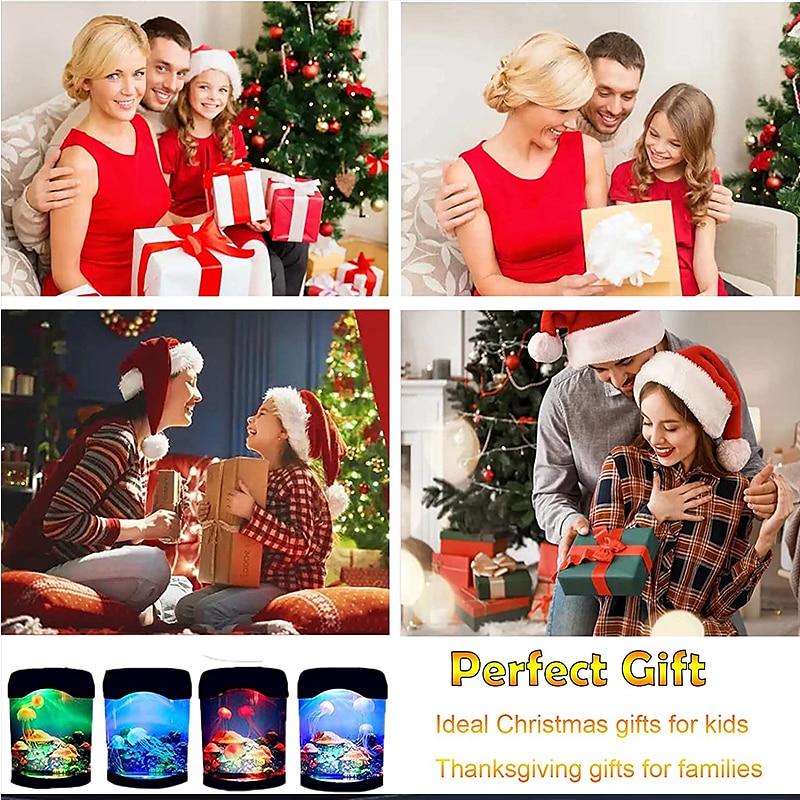 Jellyfish Tank Marine World Swimming Mood Light LED Colorful Aquarium Night Lights Children's Lamp Decorative Lights 2025 - $25.99 –P6