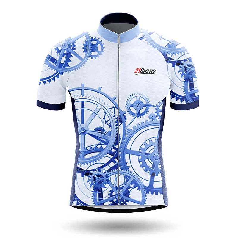 Pánské Cyklodres Grafika dopis a číslo Legrační Krátký rukáv Kolo Vrchní část oděvu se 3 zadními kapsami Horská cyklistika Silniční cyklistika Rychleschnoucí Reflexní pásky Zadní kapsa Odvod vlhkosti 2026 - $30.99 –P6