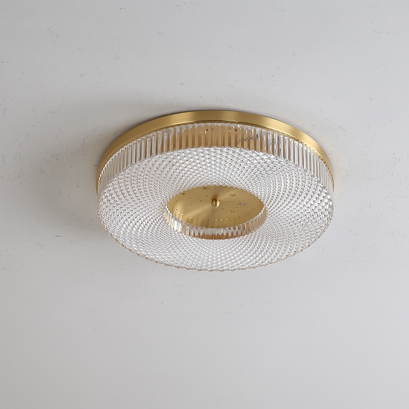 Luz de techo led regulable 40cm 50cm diseño circular luces de techo cobre estilo formal básico led moderno 110-240v 2026 - $311.99 –P8