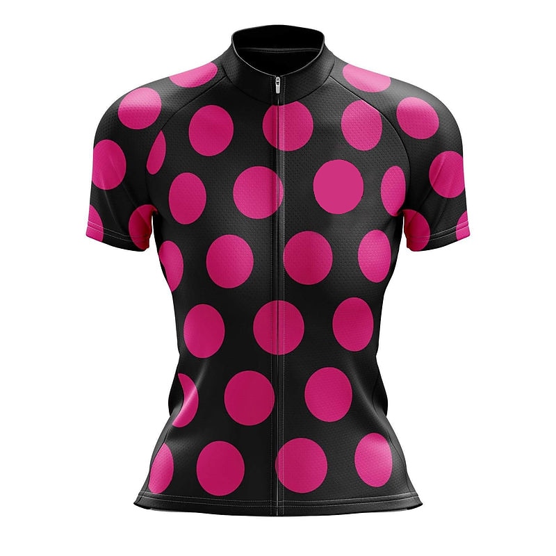 Mulheres Camisa para Ciclismo Geométrica Pontos Manga Curta Moto Camisa / Roupas Para Esporte Blusas com 3 bolsos traseiros Ciclismo de Montanha Ciclismo de Estrada Secagem Rápida Tiras Refletoras de 2026 por $30.99 –P2