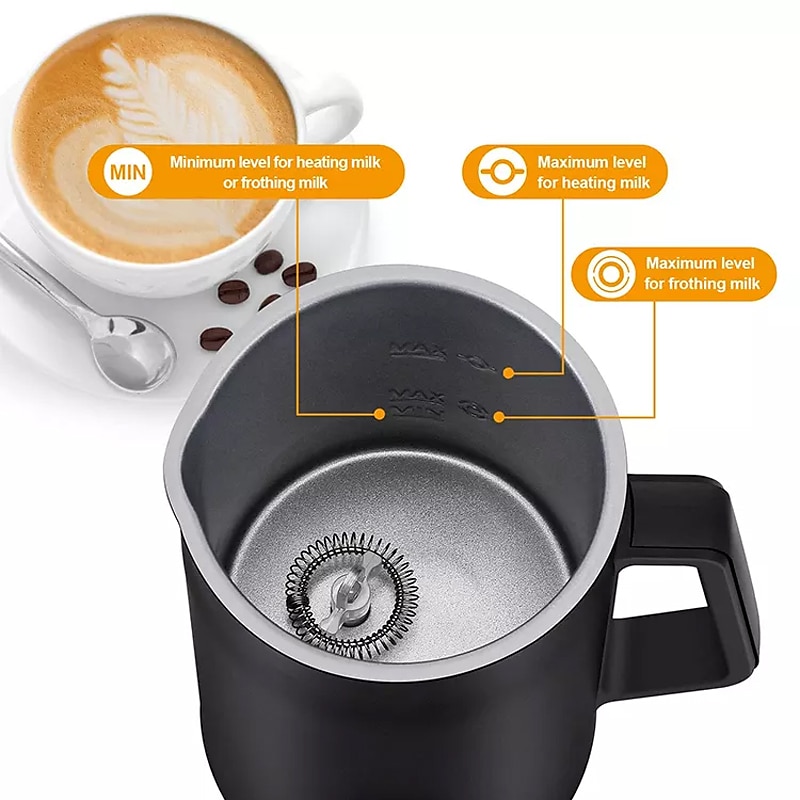 Milk Frother Electric Milk Steamer Foam 4 In 1 Coffee Foam Maker Maker  Automatic Commercial Electric Milk Frother Machine 2023 - $49.99