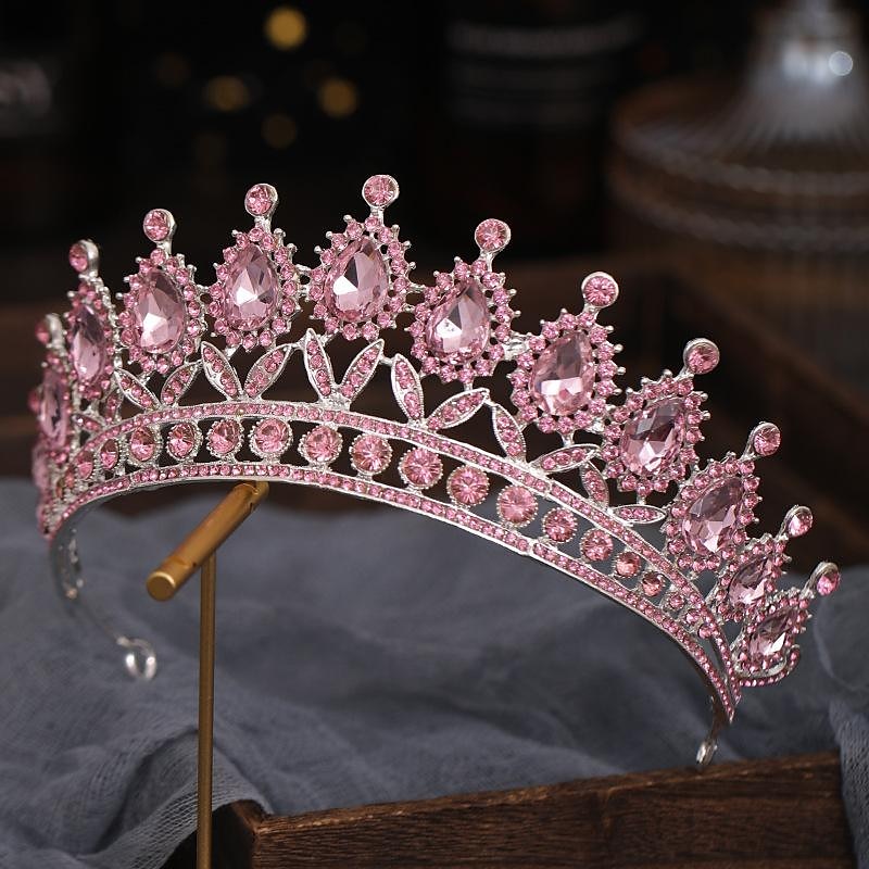 krystall dronning kroner og tiaraer med kam pannebånd for kvinner og jenter prinsesse kroner hår tilbehør til bryllup bursdag halloween kostyme cosplay 2025 - $19.99 –P5