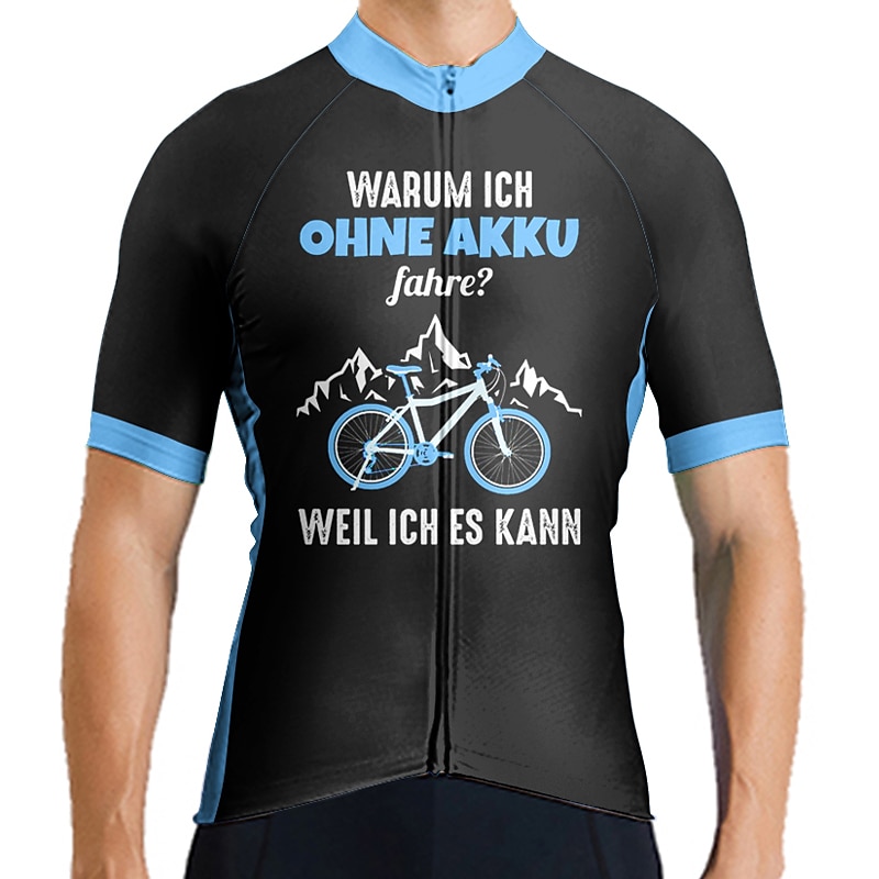 Herr Cykeltröja Grafisk Bokstav & Nummer Rolig Kortärmad Cykel Tröja Överdelar med 3 bakfickor Bergscykling Vägcykling Snabb tork Reflexremsa Bakficka Fuktabsorberande sporter Gul Röd Blå Kläder 2025 - $29.99 –P5