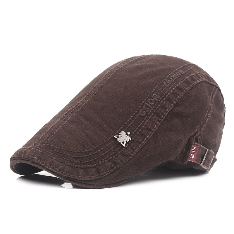 Men's Flat Cap Black Navy Blue Cotton Fashion Streetwear Stylish 1920s Fashion Outdoor Daily Going out Letter Warm 2025 - $16.49 –P8