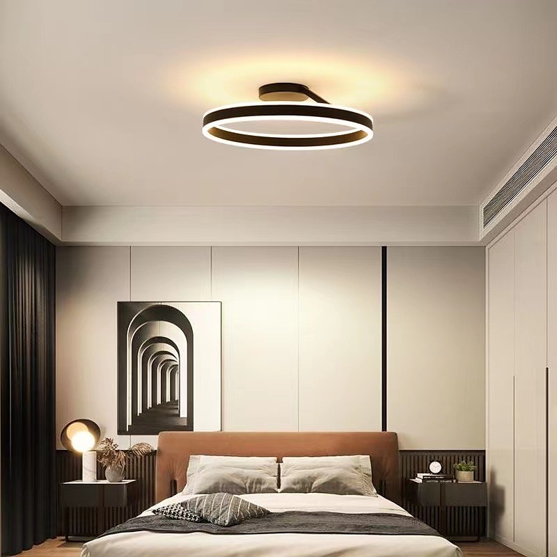 Luz de Teto LED 50cm Design de Círculo em Anel com 1 Lâmpada Dimerizável Acabamentos Pintados em Alumínio Estilo Moderno Luxuoso para Sala de Jantar Quarto Luminárias Penduradas 110-240V SOMENTE de 2026 por $261.99 –P4