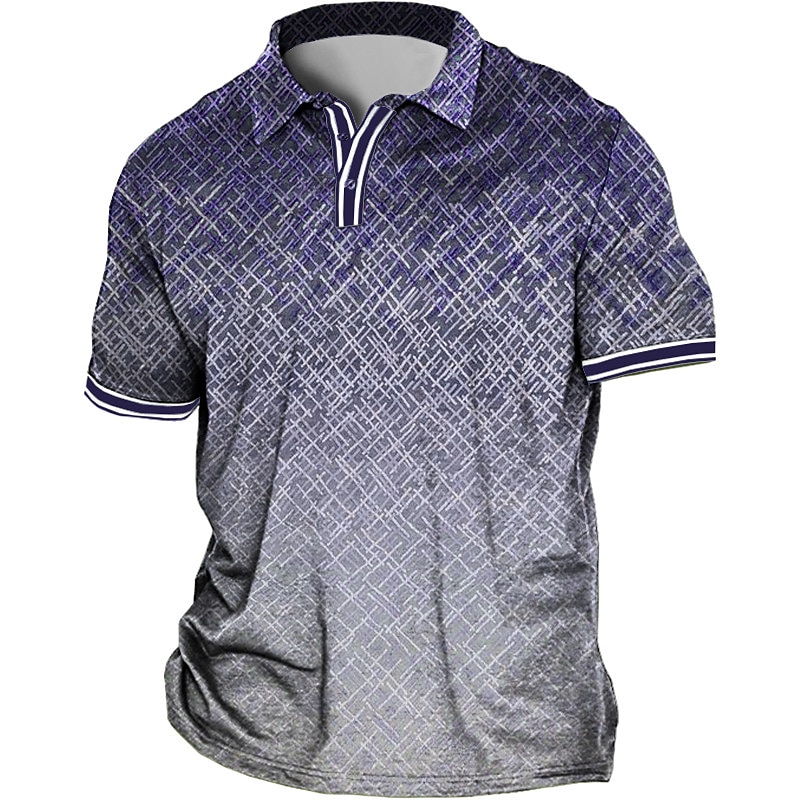 Men's Plus Size Polo Shirt Big and Tall Graphic Prints Turndown Print Short Sleeve Spring & Summer Sports Fashion Streetwear Designer Outdoor Street Tops 2026 - $20.99 –P2
