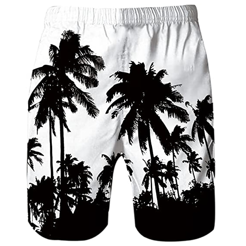 Per uomo Albero di cocco Boxer da surf Pantaloncini da mare Boxer da mare Vita normale Hawaiano Boho Informale Giornaliero Per eventi A cordoncino con fodera in rete Vita elastica progettista del 2025 a $19.99 –P16