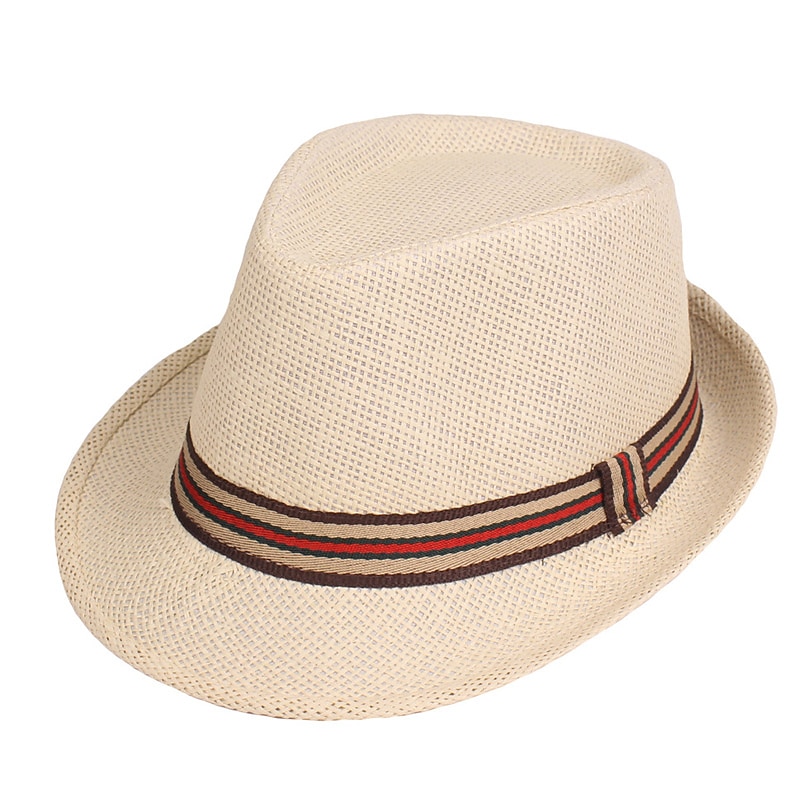 Herr Kentucky Derby Hat Halmhatt Solhatt Fedora Trilby hatt Svart Brun Polyester Flätad Streetwear Stylish 1920-talets mode Dagligen Friluftskläder Helgdag Slät Solskyddskräm Mateial som andas 2025 - $15.49 –P9