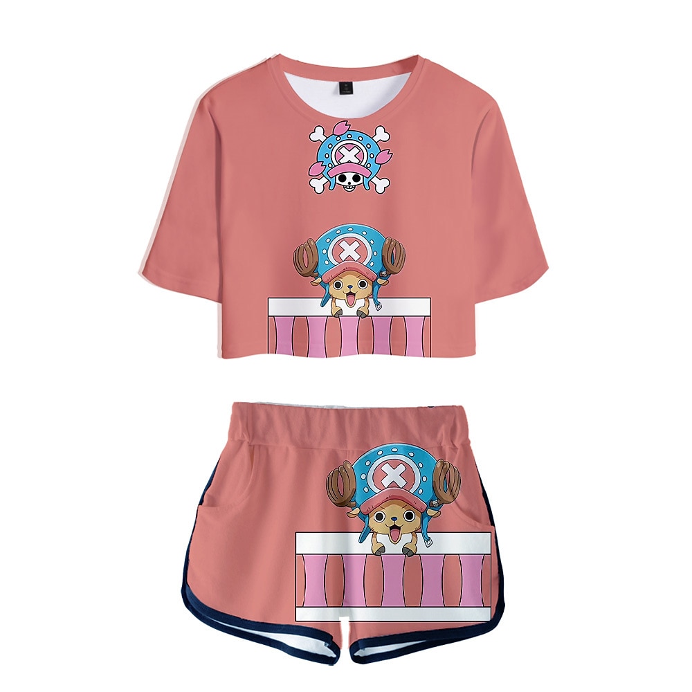 One Piece Monkey D. Luffy Roronoa Zoro Outfits Shorts Crop Top Anime 3D Graphic For Women's Adults' 3D Print 2025 - $27.99 –P5