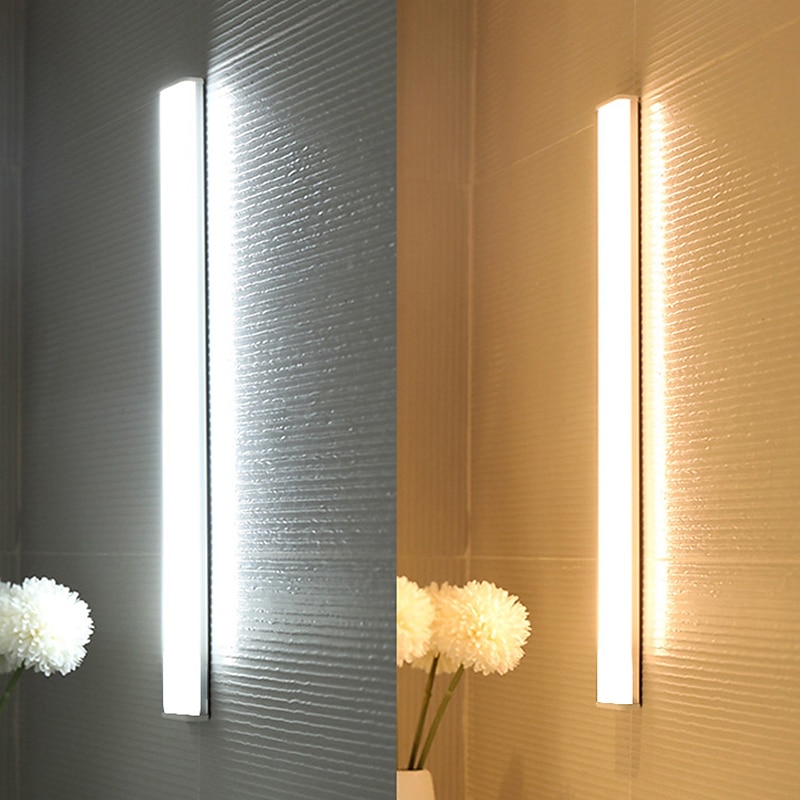 lumină de noapte led pir senzor de mișcare usb reîncărcabil 10/20/30/50cm dulap dulap bucătărie coridor lumini scară lampă de noapte fără fir 2025 - $5.49 –P8