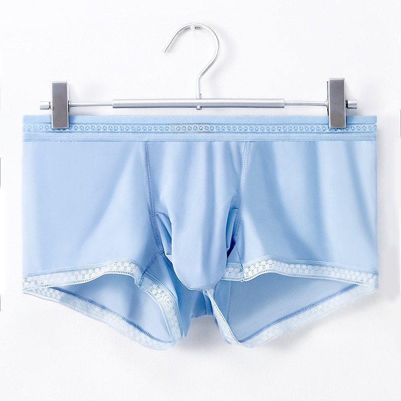 Herren 3 Pack Unterwäsche Boxer Slip Nylon Eis-Seide Atmungsaktiv Waschbar Komfortabel Glatt Mittlere Hüfthöhe Schwarz Weiß 2025 - $21.99 –P7