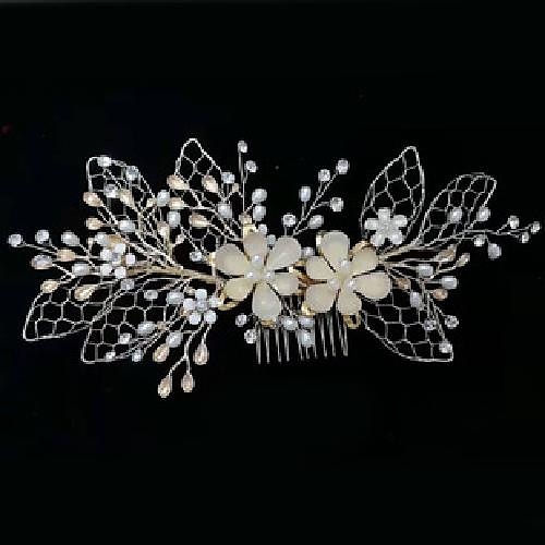 pieptene de păr de mireasă de cristal pentru nuntă, cu strasuri, agrafă de păr de mireasă strălucitoare, accesorii de păr bijuterie pentru femei și fete (argintiu) 2025 - $11.49 –P5