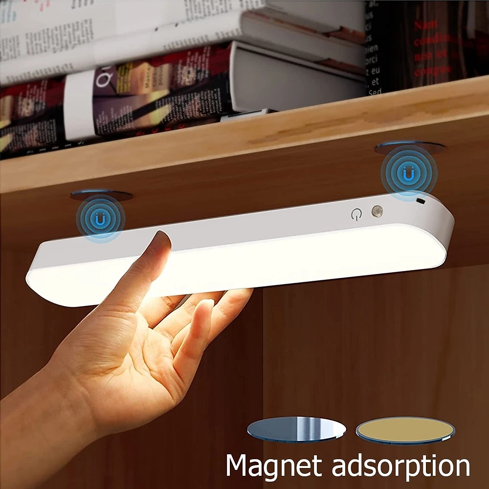 Sensor Lamp for Indoor with Remote Control USB Rechargeable Lamp Three-Gear Dimming Dormitory Light Study Reading Light Office Computer Cabinet Bedroom Bedside Lamp 2025 - $16.99 –P6
