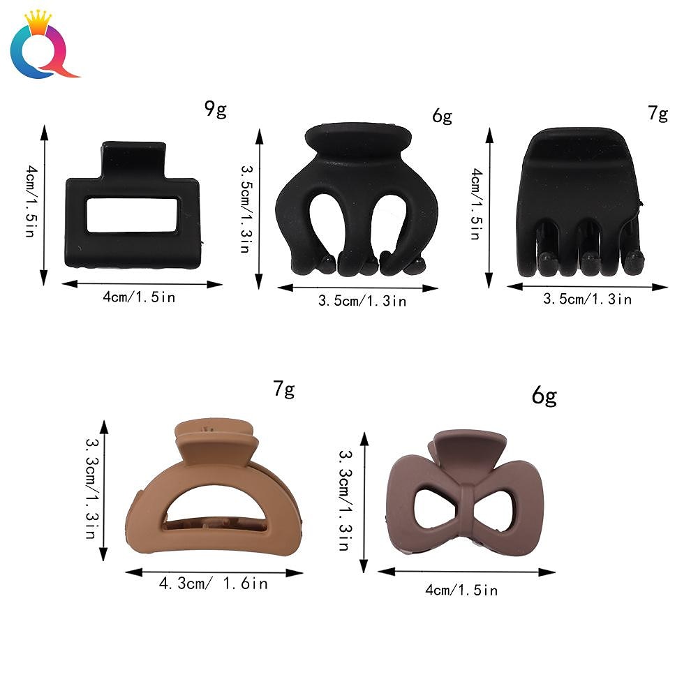 Square Claw Clips  Big and Small Neutral Rectangle Hair Claw Clips Non-slip Matte Large Hair Clips for Women Strong Hold jaw clip for Thick Thin Hair 2026 - $3.49 –P4